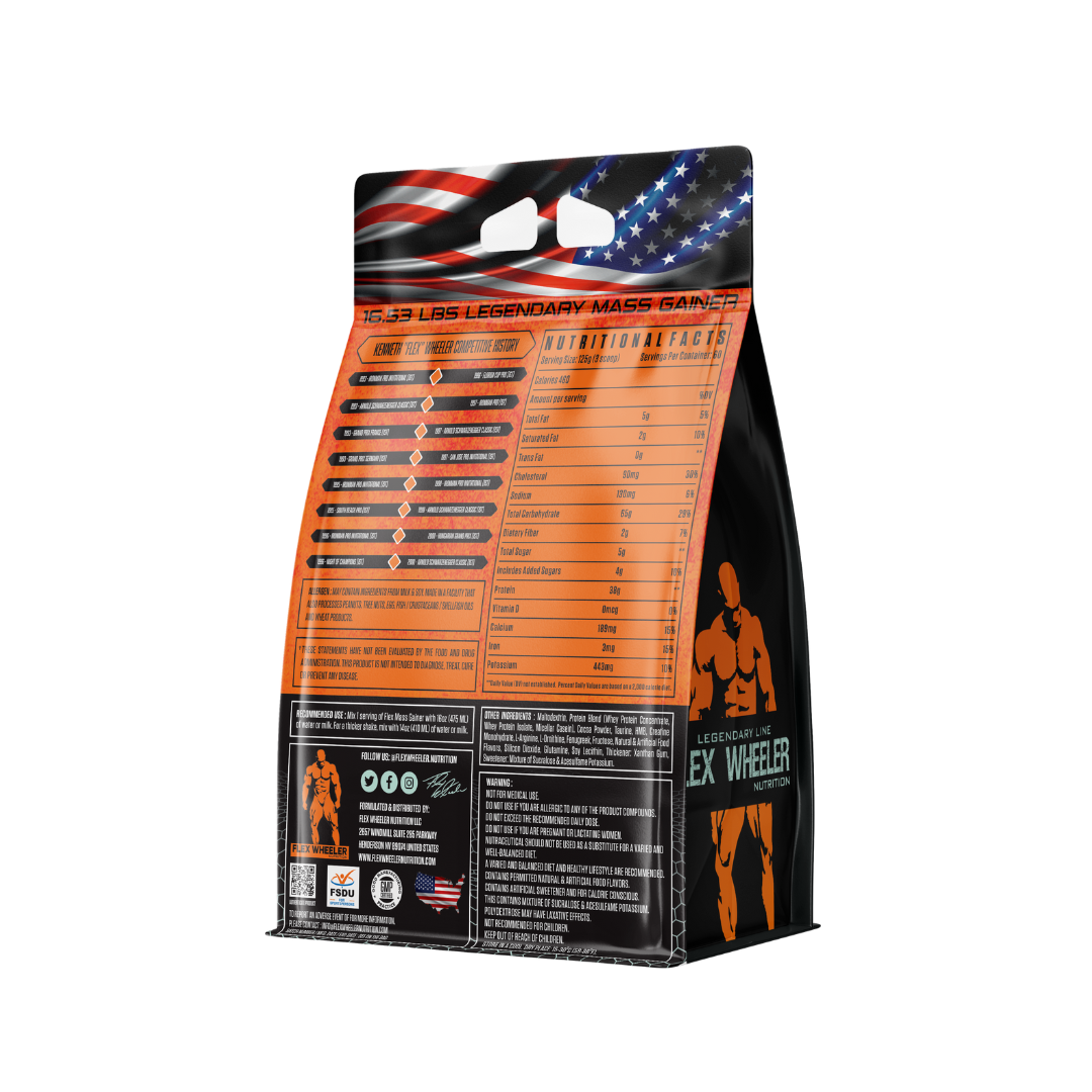 Flex Wheeler Nutrition Legendary Mass Gainer – 16.53 Lbs ( Chocolate) - Thumbnail
